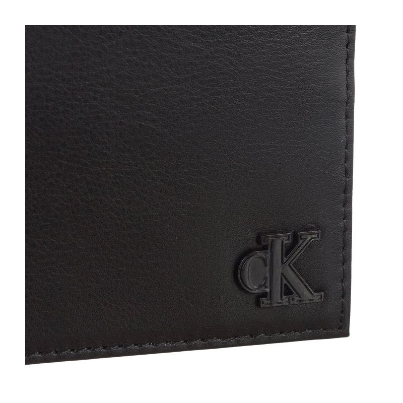 Calvin Klein Logo Hardware Bifold Id Black K50K510441 BDS (CK259-a) handbag