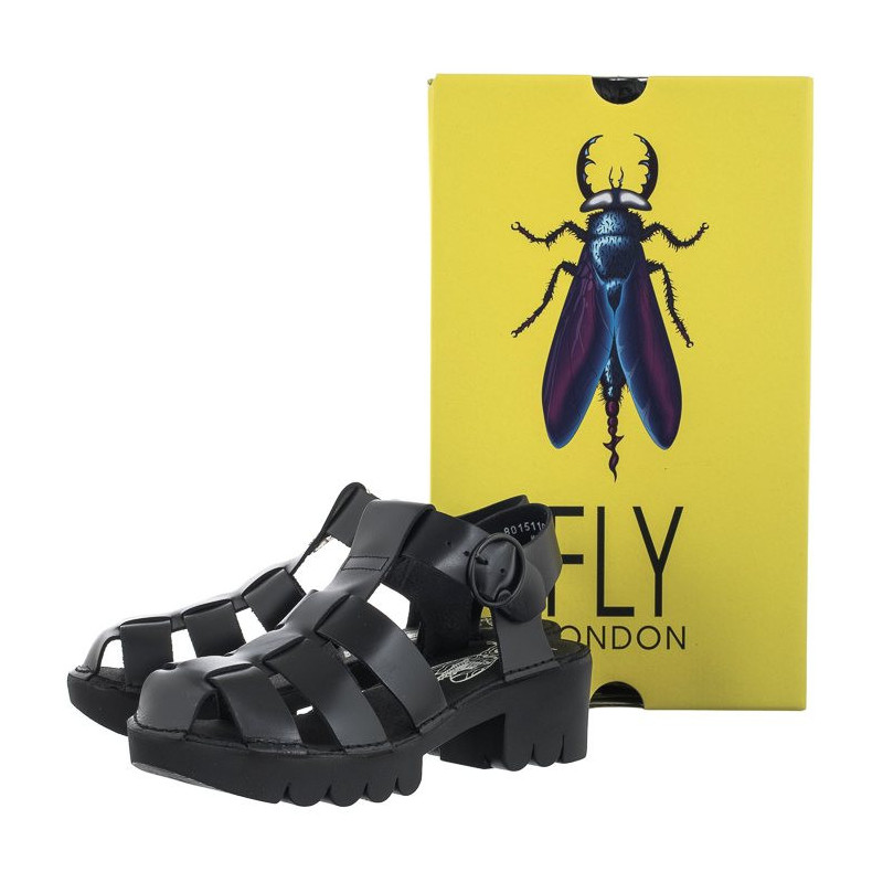 FLY London Emme Bridle Black P801511005 (FL387-a) shoes