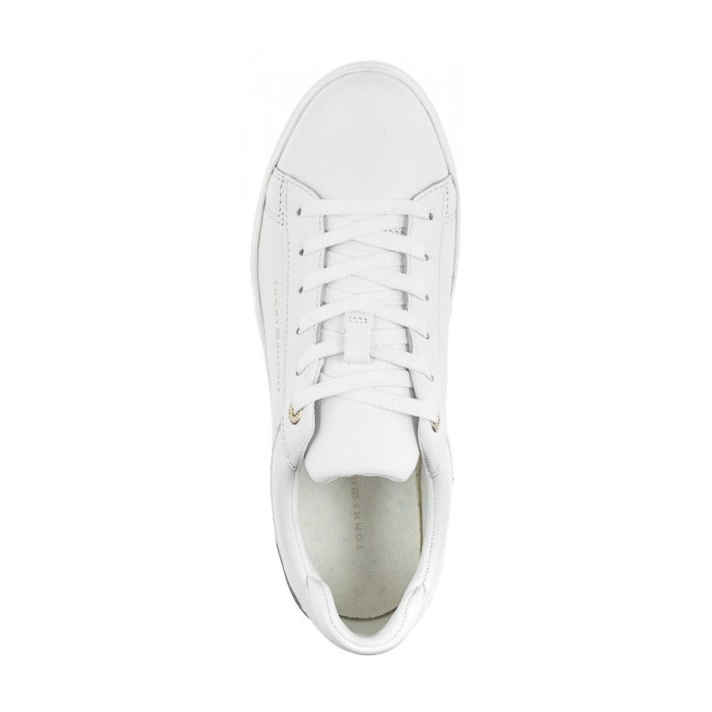 Tommy Hilfiger Lux Metallic Cupsole Sneaker White FW0FW07030 YBS (TH764-a) sports Shoes