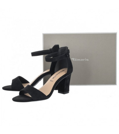 Tamaris Czarne 1-28396-20 004 Black Suede (TM439-b) shoes