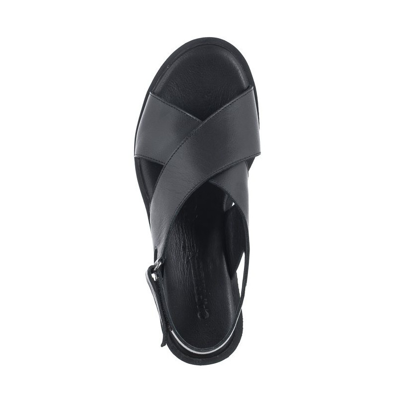 Caprice Czarne 9-28205-20 001 Black (CP364-a) sandals