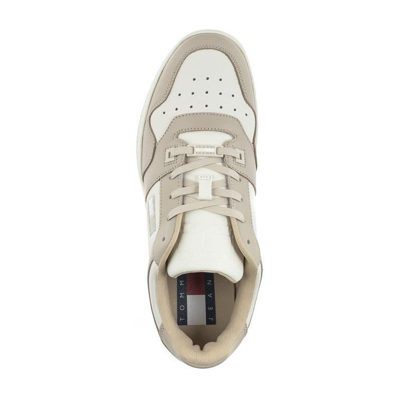 Tommy Hilfiger Tommy Jeans Basket Leather Classic Beige EM0EM01165 ACI (TH762-a) sports shoes