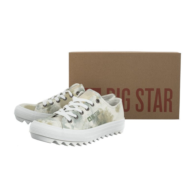 Big Star Białe/Oliwkowe LL274043 (BI490-b) shoes