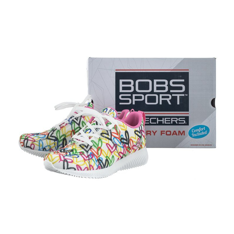 Skechers Bobs Squad Starry Love White/Multi 117092/WMLT (SK150-a) sports Shoes