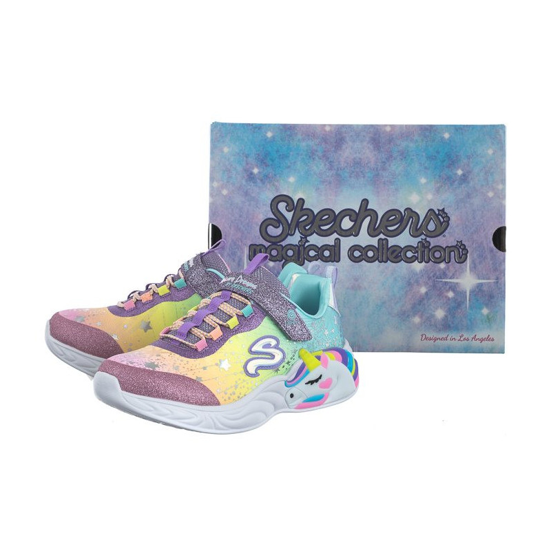 Skechers S Lights Unicorn Dreams Purple/Multi 302211L/PRMT (SK158-a) sports shoes