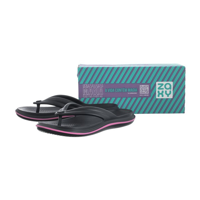 Zaxy Leveza Hit Rast AD JJ285277/AG875 Black (ZA172-a) flip flops