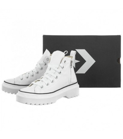 Converse CTAS Lugged Lift Hi White/White/Black A03012C (CO604-b) shoes