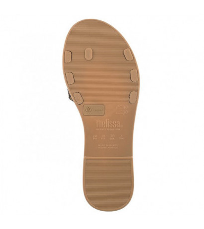 Melissa Savage Slide AD 33798/AK764 Beige/Black (ML268-b) Women's Shoes/Flip Flops