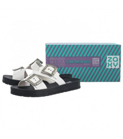 Zaxy Start Slide Fem HH285108/90015 White/Black (ZA165-a) Women's Shoes/Flip Flops