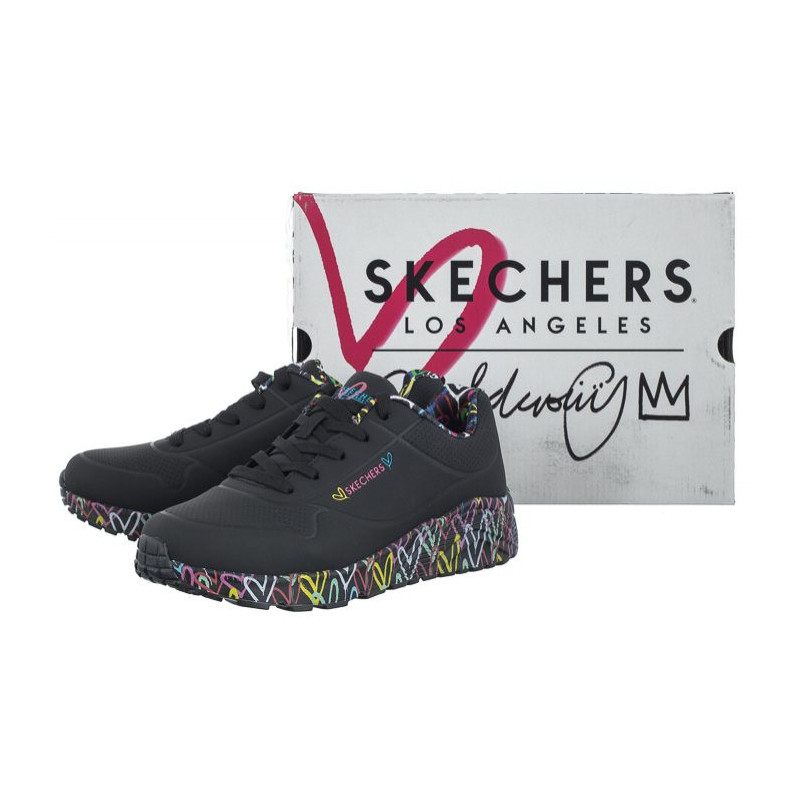 Skechers Uno Lite Lovely Luv Black/Multi 314976L/BKMT (SK154-a) sports Shoes