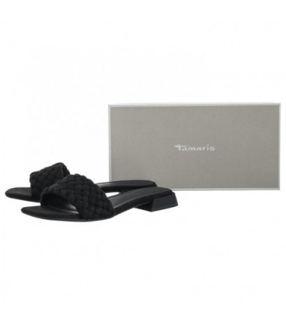 Tamaris Czarne 1-27105-20 001 Black (TM446-a) Women's Shoes/Flip Flops