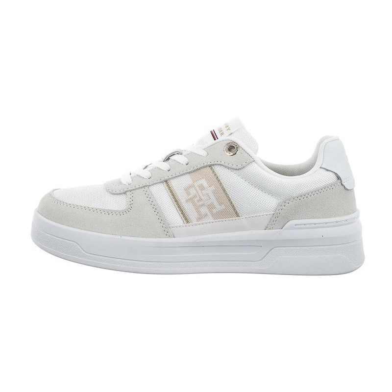 Tommy Hilfiger Basket Sneaker With Webbing White FW0FW06950 YBS (TH786-a) sports Shoes