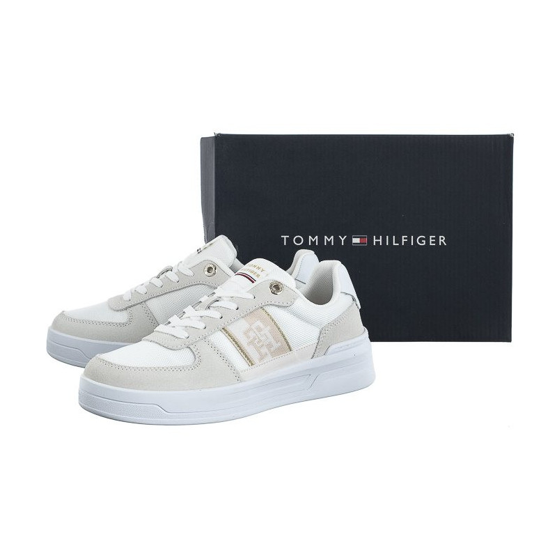 Tommy Hilfiger Basket Sneaker With Webbing White FW0FW06950 YBS (TH786-a) sports Shoes