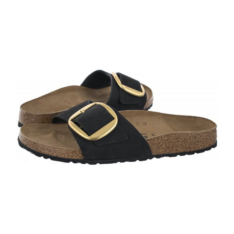 Birkenstock Madrid Big Buckle Black 1023373 (BK170-c) Women's Shoes/Flip Flops