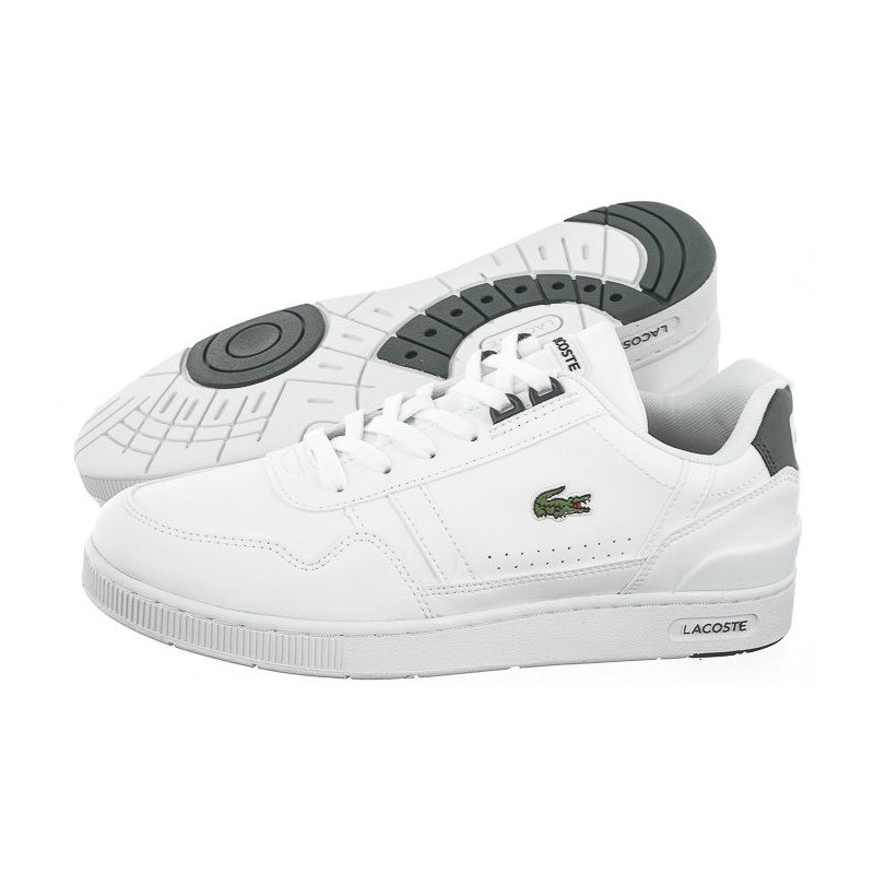 Lacoste T-Clip 0121 1 Suj Wht/Dk Grn 7-42SUJ00041R5 (LC427-a) sports Shoes