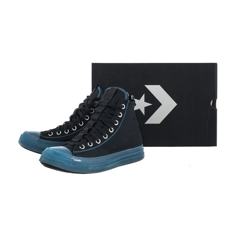 Converse CTAS Cx Explore Hi Black/Dial Up Blue/White A02811C (CO607-a) shoes