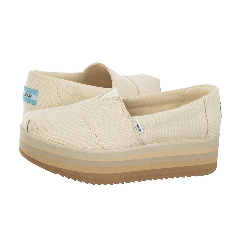 Toms Alp Platform Natural Canvas 10019681 (TS33-b) sneakers