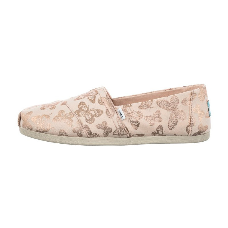 Toms Alpargata Dusty Peach Foil Butterflies 10019630 (TS36-a) sneakers