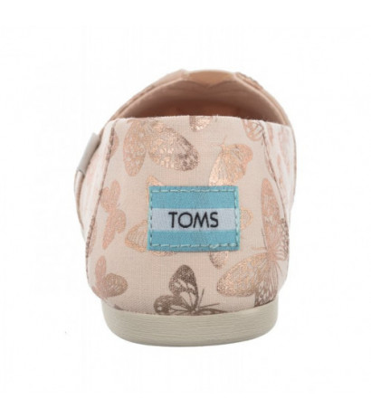 Toms Alpargata Dusty Peach Foil Butterflies 10019630 (TS36-a) sneakers