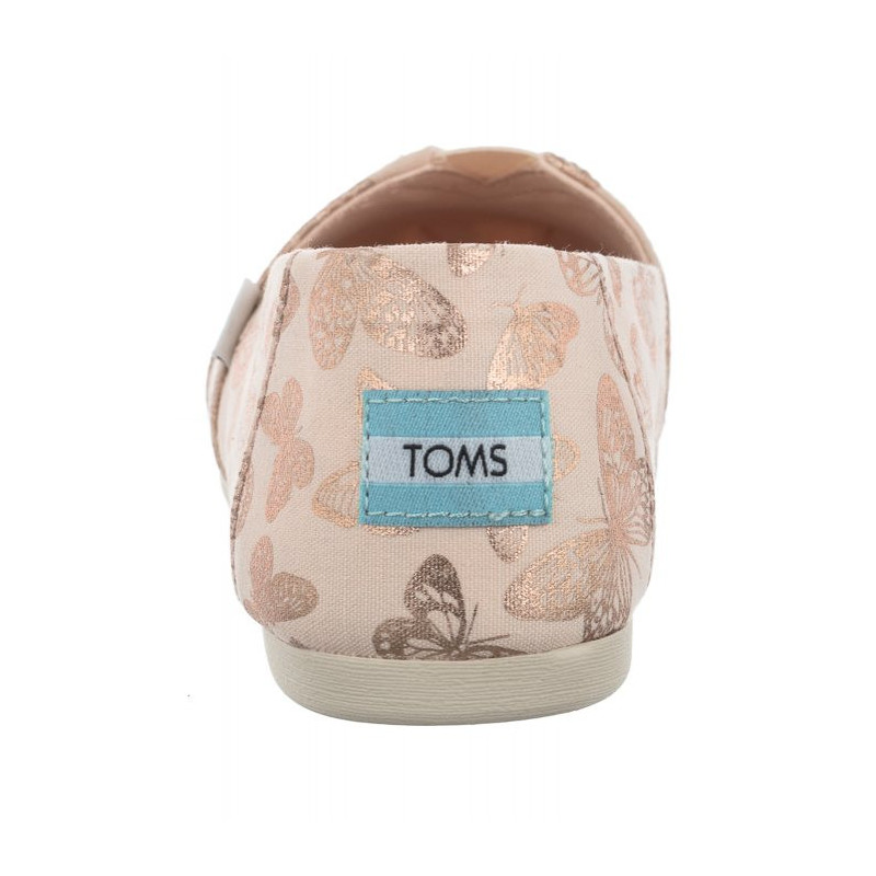 Toms Alpargata Dusty Peach Foil Butterflies 10019630 (TS36-a) sneakers