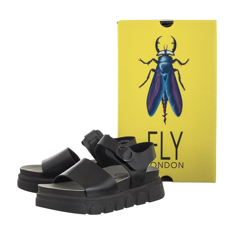 FLY London Cree Bridle Black P144947000 (FL389-a) sandals