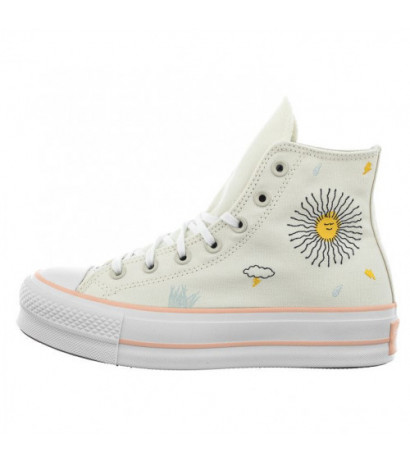 Converse CTAS Lift Hi Egret/Cheeky Coral/White A03516C (CO608-a) shoes