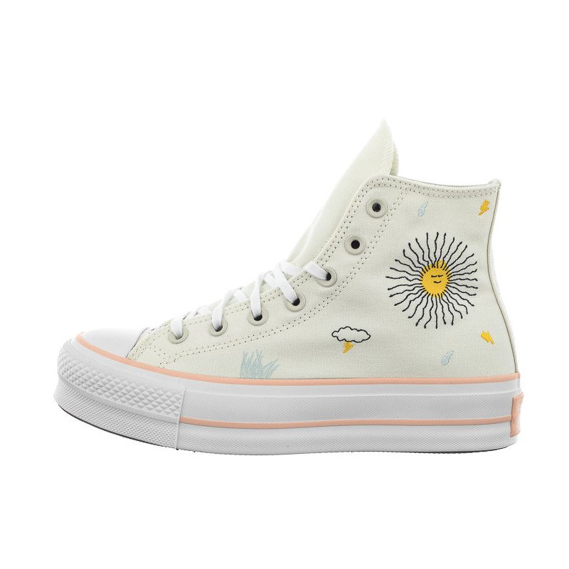 Converse CTAS Lift Hi Egret/Cheeky Coral/White A03516C (CO608-a) shoes