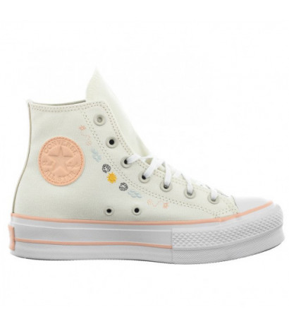 Converse CTAS Lift Hi Egret/Cheeky Coral/White A03516C (CO608-a) shoes