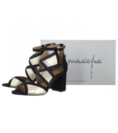 Maciejka Złote/Czarne 05181-25/00-5 (MA753-e) shoes