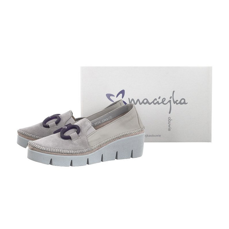 Maciejka Popielate 5814B-03/00-1 (MA1065-b) shoes