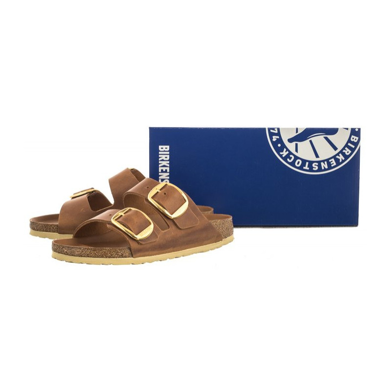 Birkenstock Arizona Big Buckle Cognac 1011073 (BK210-a) Women's Shoes/Flip Flops