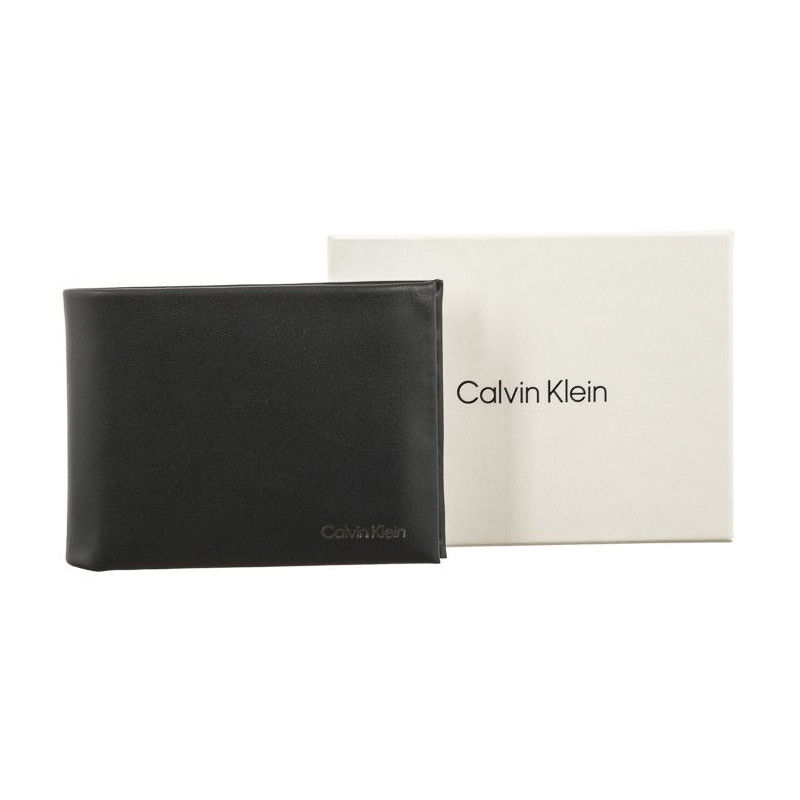 Calvin Klein CK Concise Bifold 5CC W/Coin Black K50K510599 BAX (CK283-a) handbag