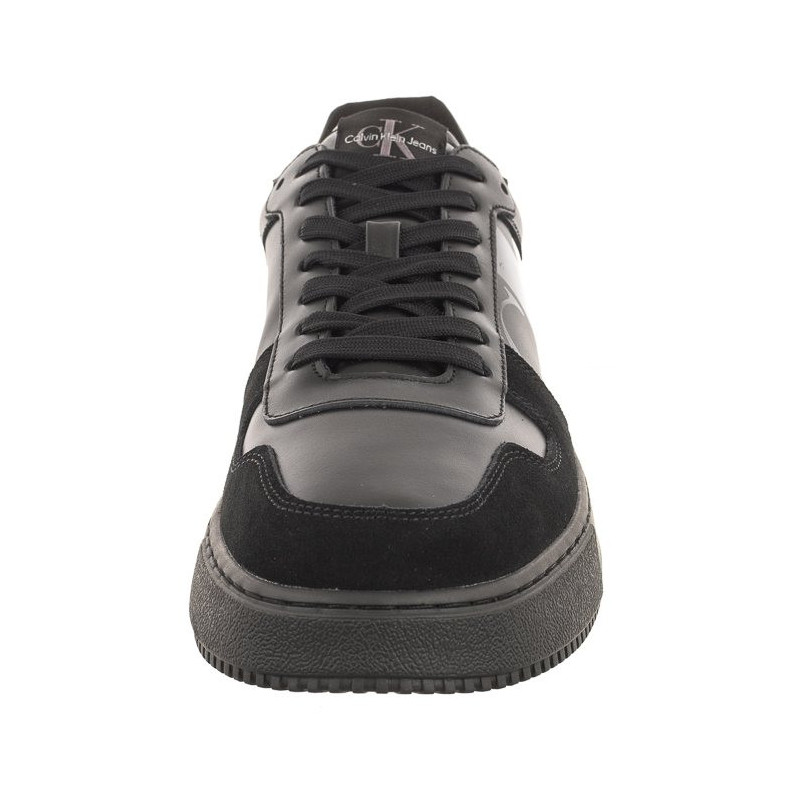 Calvin Klein Chunky Cupsole Laceup Mix Lth Triple Black YM0YM00703 BEH (CK286-a) sports shoes