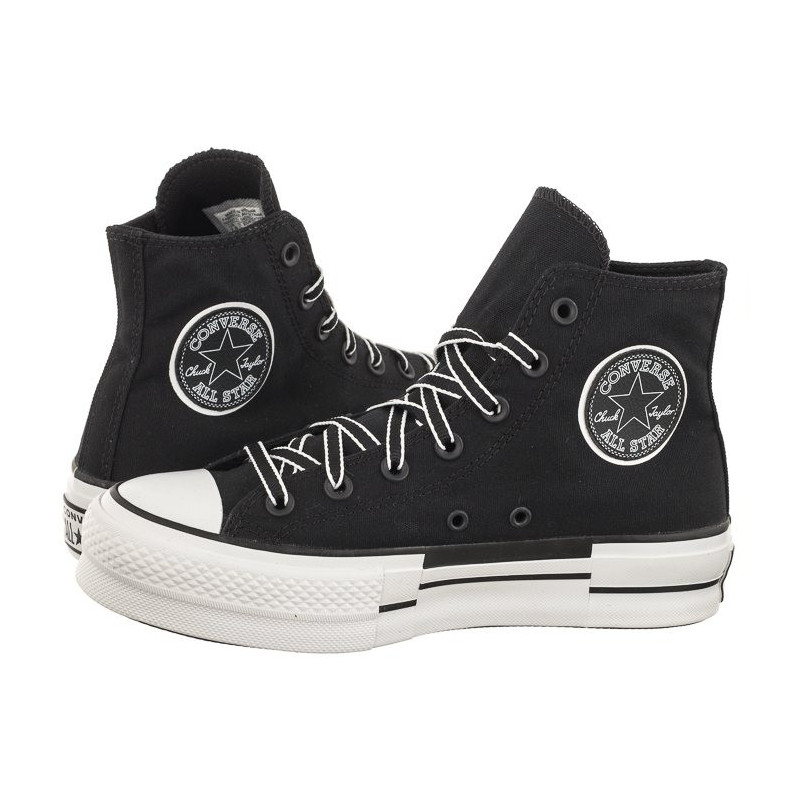 Converse CTAS Lift Hi Black/White/Black A05071C (CO616-a) shoes