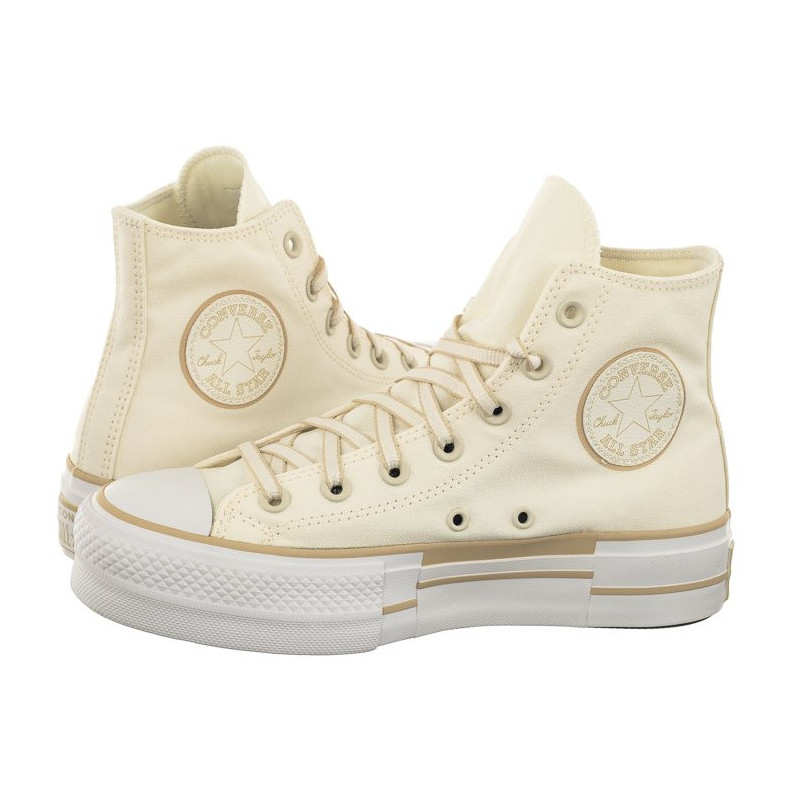 Converse CTAS Lift Hi Oat Milk/Egret/White A05009C (CO617-a) shoes