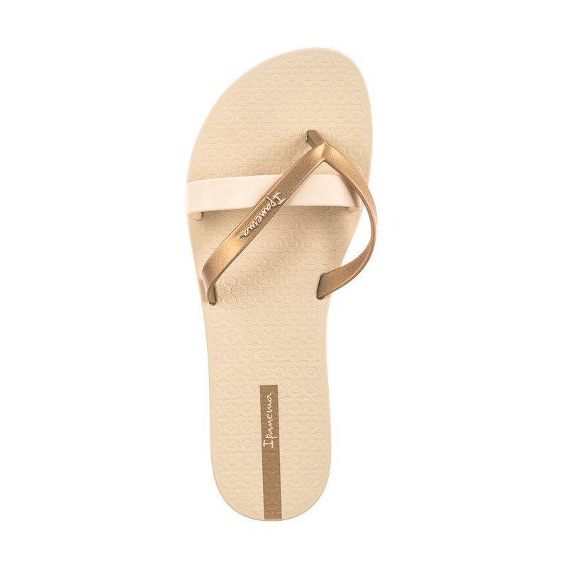 Ipanema Kirei Fem 81805/AG219 Beige/Gold (IP16-c) flip flops