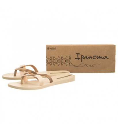 Ipanema Kirei Fem 81805/AG219 Beige/Gold (IP16-c) flip flops