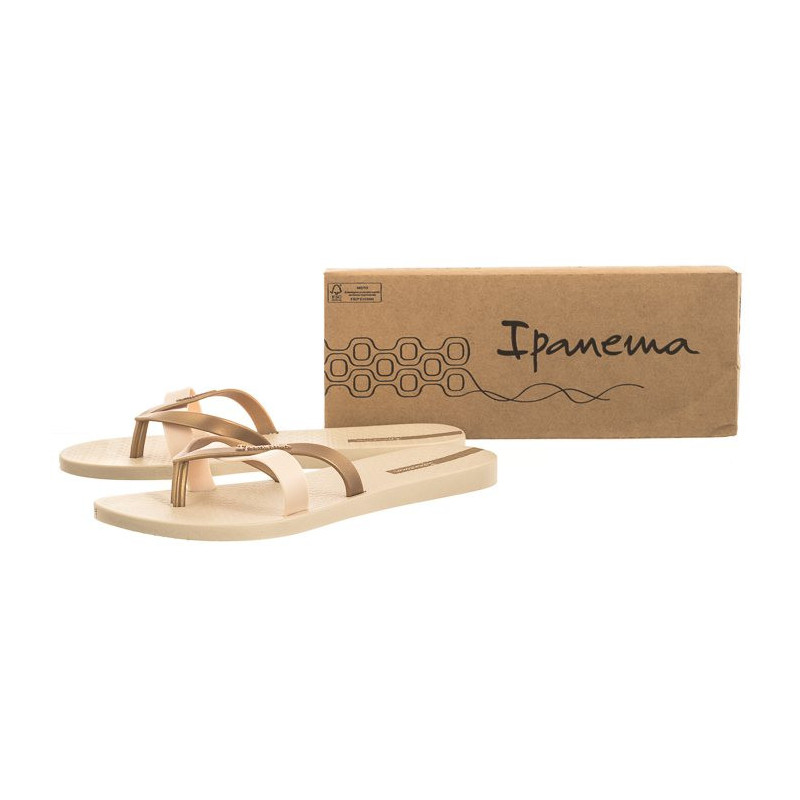 Ipanema Kirei Fem 81805/AG219 Beige/Gold (IP16-c) flip flops