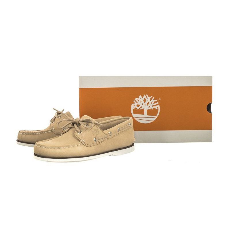 Timberland Classic Boat Boat Shoe Light Beige Suede 0A5QRR DQ9 (TI121-a) shoes