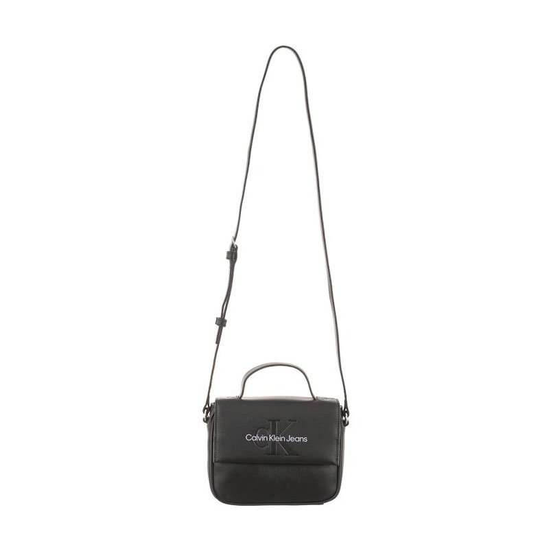 Calvin Klein Sculpted Boxy Flap Cb20 Mono Fashion Black K60K610829 0GJ (CK298-a) handbag