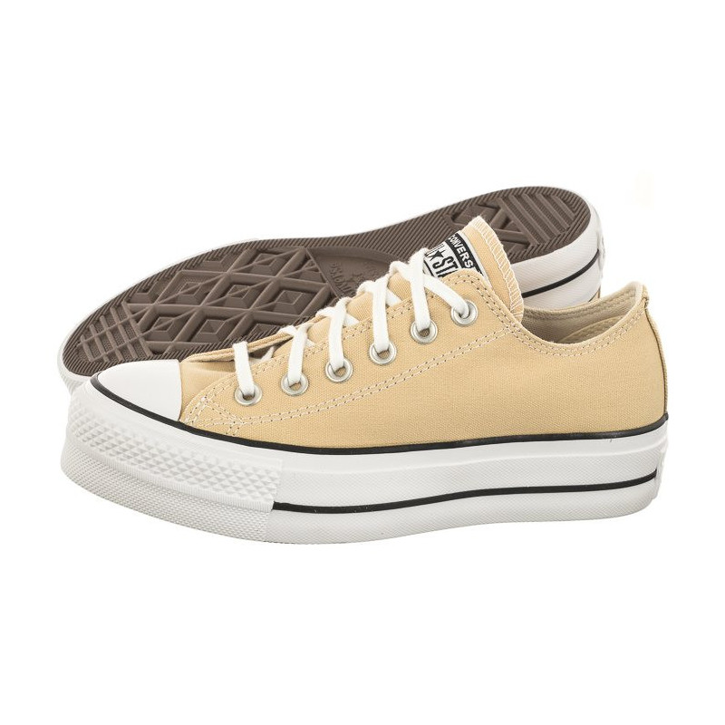 Converse CTAS Lift Ox Oat Milk/White/Black A03542C (CO606-b) shoes