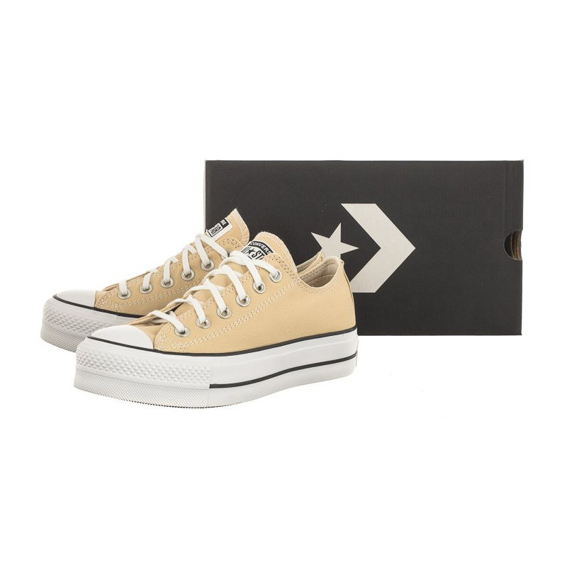 Converse CTAS Lift Ox Oat Milk/White/Black A03542C (CO606-b) shoes