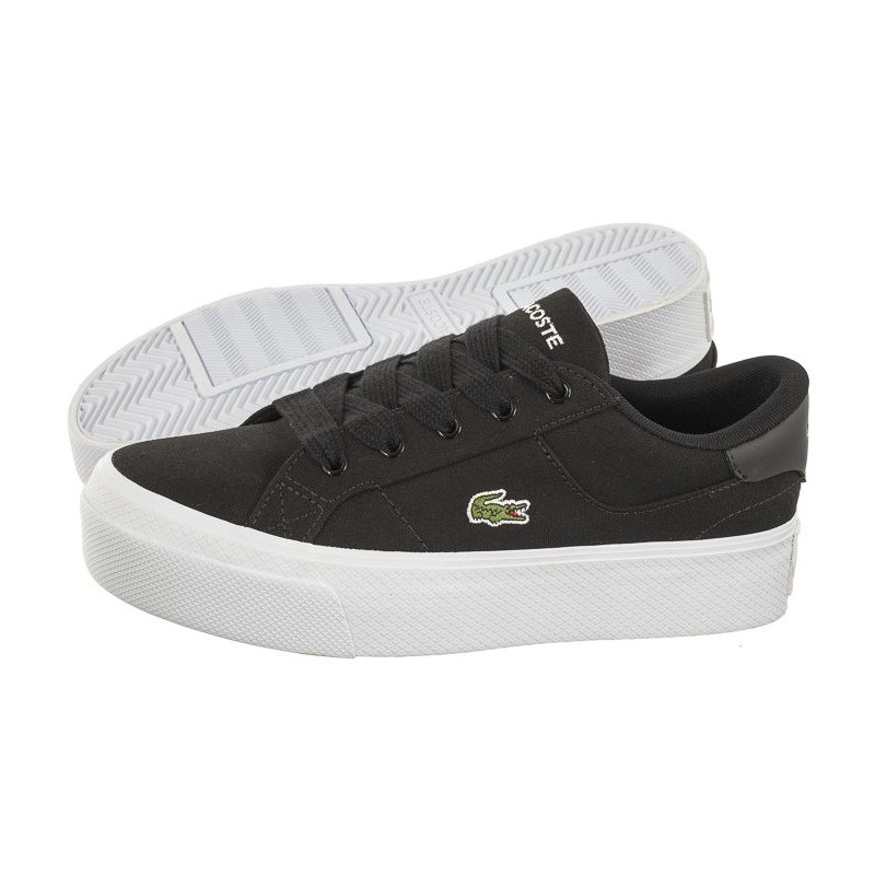 Lacoste Ziane Platform 123 2 Cfa Blk/Wht Textile 745CFA0012312 (LC431-a) sports Shoes