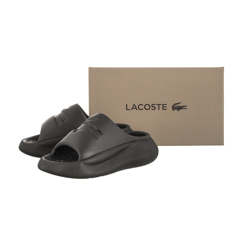 Lacoste Serve Slide 3.0 123 1 Cfa Blk/Blk Synthetic 745CFA000402H (LC429-a) Women's Shoes/Flip Flops