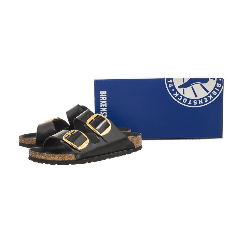 Birkenstock Arizona Big Buckle High-Shine Black 1021476 (BK239-a) Women's Shoes/Flip Flops