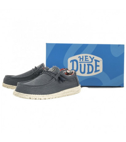 Hey Dude Wally Stretch Canvas Blue 40022-425 (HY13-a) shoes