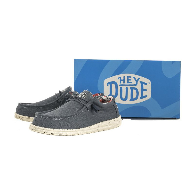 Hey Dude Wally Stretch Canvas Blue 40022-425 (HY13-a) shoes