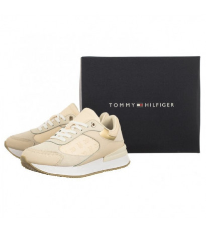 Tommy Hilfiger Elevated Embossed Runner Gold Sugarcane FW0FW07384 AA8 (TH837-a) sports Shoes