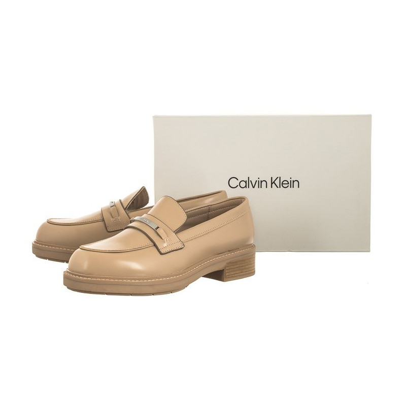 Calvin Klein Rubber Sole Loafer W/HW Ck Nude HW0HW01791 AB2 (CK312-b) shoes