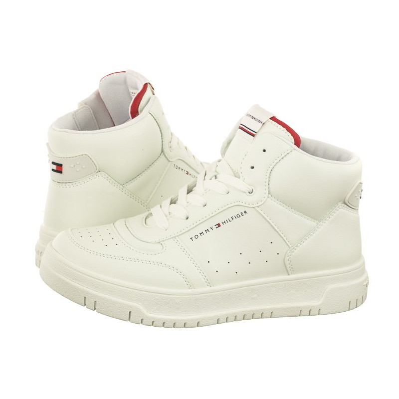 Tommy Hilfiger High Top Lace-Up Sneaker T3X9-33122-1355 530 Off White (TH842-a) sports Shoes